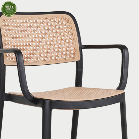 GHẾ NHỰA ĐÚC GIẢ MÂY ST3052