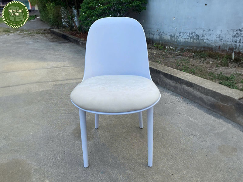 Ghế nhựa lót nệm bọc nhung ST3000A thiết kế đẹp mắt