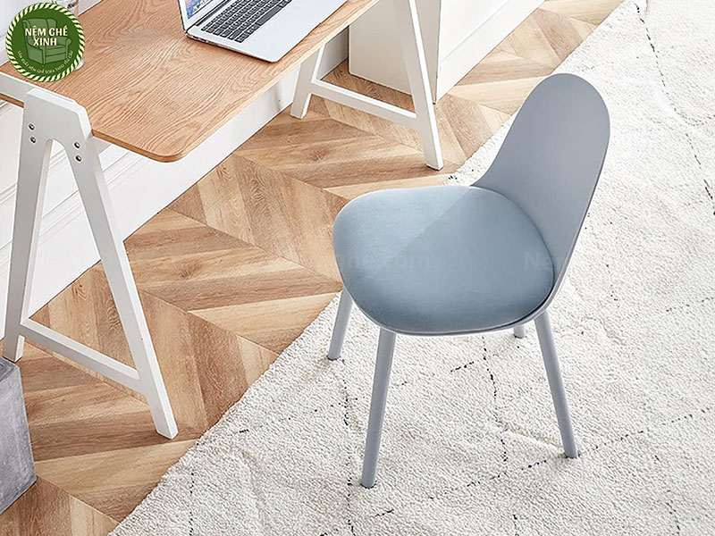Ghế nhựa lót nệm bọc nhung ST3000A thoải mái