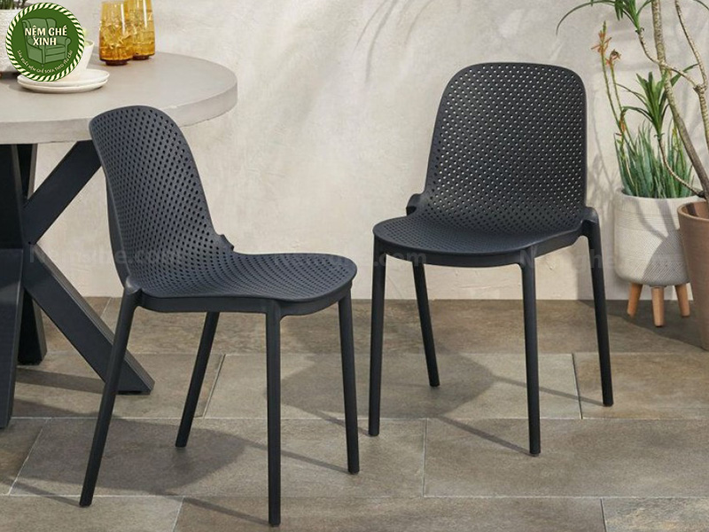 Ghế nhựa đục lỗ ST3016 sử dụng linh hoạt