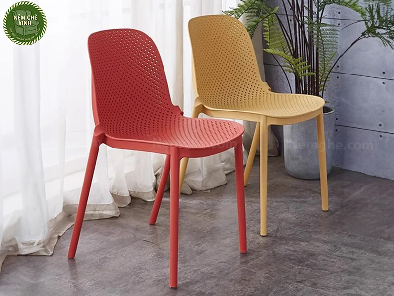 Ghế nhựa đục lỗ ST3016 đa dụng